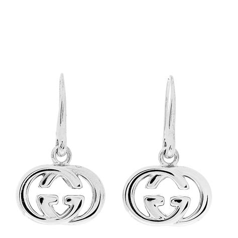 gucci britt silver drop earrings.